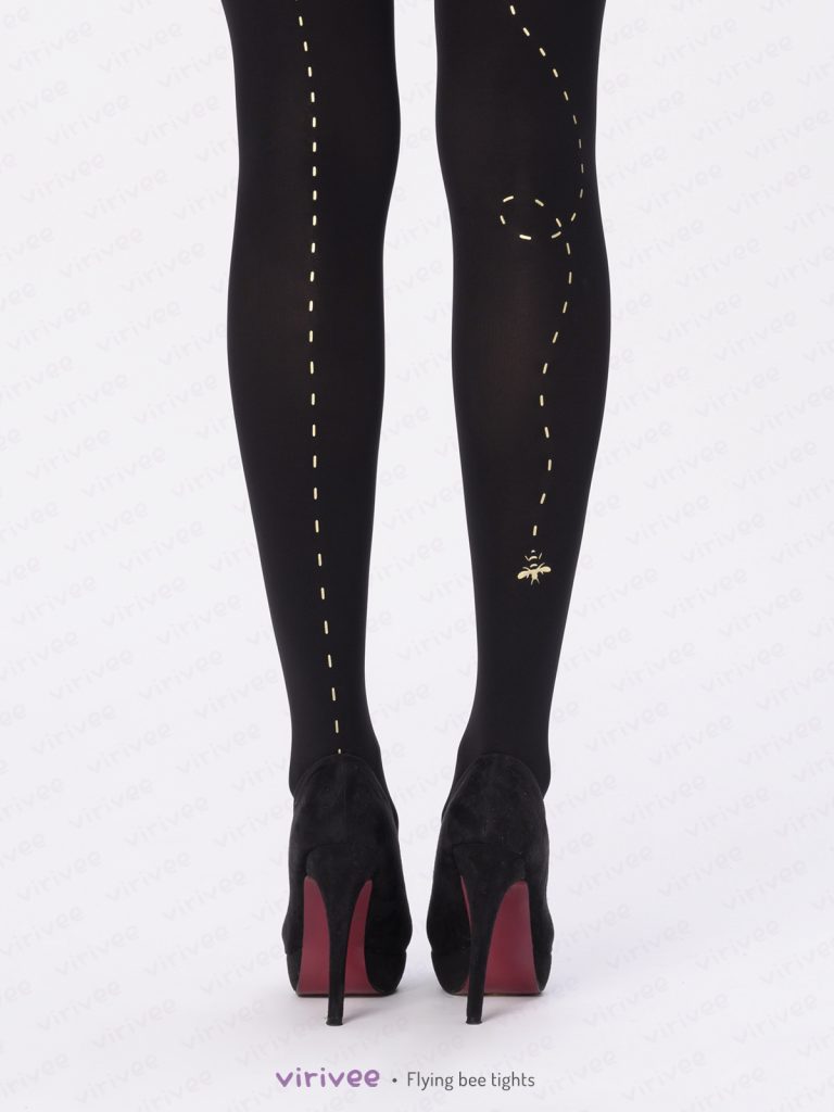 Flying bee tights by Virivee